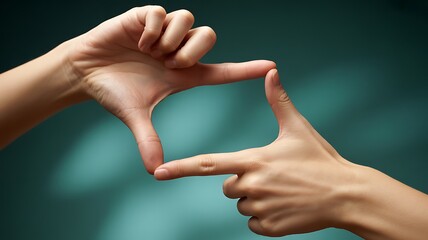 Hands creating a visual frame, symbolizing focus, perspective, and an idea for capturing a moment
