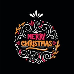 Obraz premium Beautiful Merry Christmas Vector Artwork for Holiday Greetings