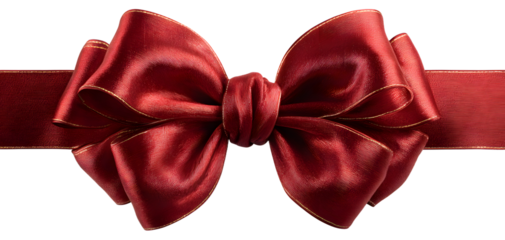 red satin ribbon and bow vector illustration