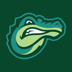 CROCODILE ALIGATOR MASCOT LOGO DESIGN