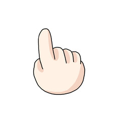 指差しのイラスト