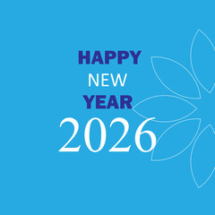 Happy New Year 2026 vector