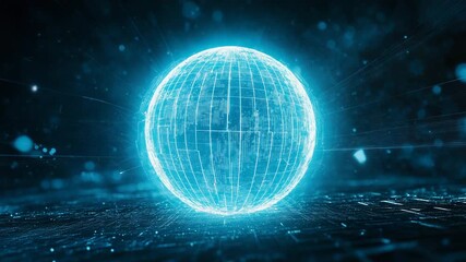 Digital globe network connecting data across the world - Powered by Adobe