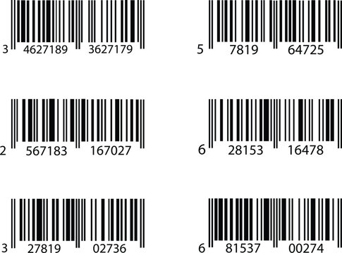 QR Code with text scan me icon and barcode icon collections. Dummy Barcodes and QR code label Collection. digital bar code and retail pricing bars labeling. QR code icon collections