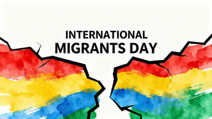 Colorful fracture patterns, the integration of immigrant identity, cultural breaking, and diverse unity, suitable for immigrant cultural activities and diverse social promotion.
