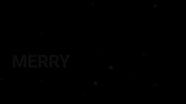 merry christmas title animation