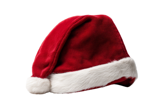 Festive santa hat display holiday season product photography studio close-up