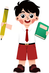 illustration of elementary school children