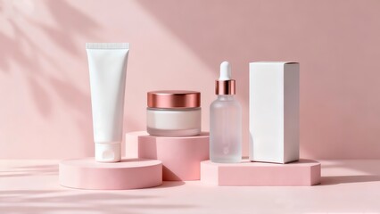 Soft Pastel Cosmetic Mockup Set