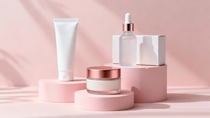 Soft Pastel Cosmetic Mockup Set