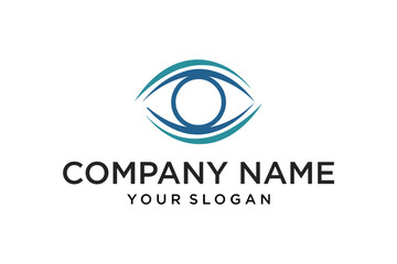 Modern Abstract Eye Vision Logo Design Template for Corporate Branding
