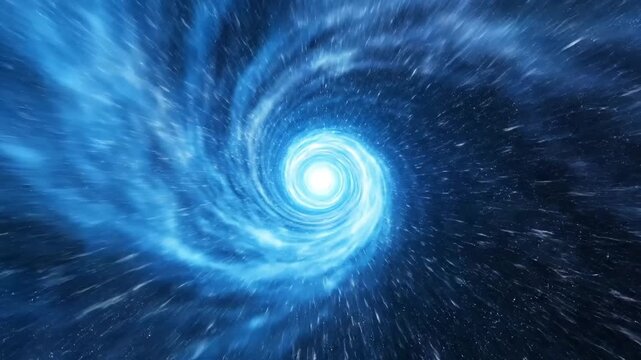 Dive into a mesmerizing cosmic vortex with swirling nebulae and starlight, perfect for science, technology, and futuristic themes