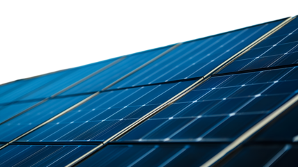 Close up of solar panels, capturing the essence of renewable energy and sustainable power generation