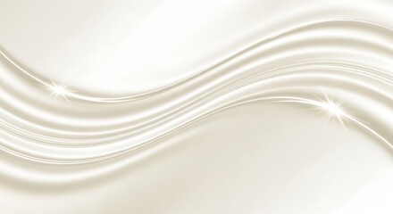 Elegant white silk fabric with soft folds and subtle light reflections