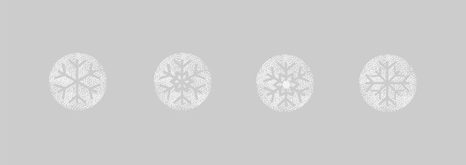 Snowflakes Stencil Design for Christmas and Winter Decoration. Snow Spray Stencils for Holiday, New Year, and Seasonal DIY Projects, Creative Winter Decoration Template