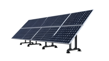 Solar panel array for renewable energy generation clean energy concept