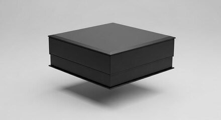 Black gift box for product presentation