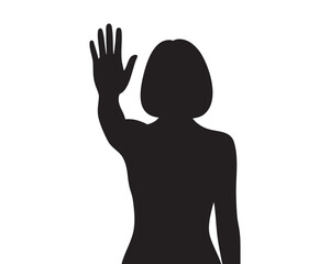 Stop Abuse Awareness Silhouette