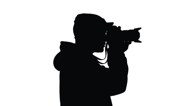 Abstract geometric silhouette design with vibrant color accents and bold typography