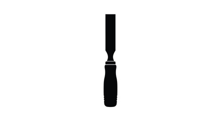 Abstract geometric shape with vibrant color palette and silhouette element