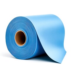 Smooth Blue Paper Roll for Creative Projects and Artistic Use in Various Settings