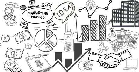 set of hand drawn arrows