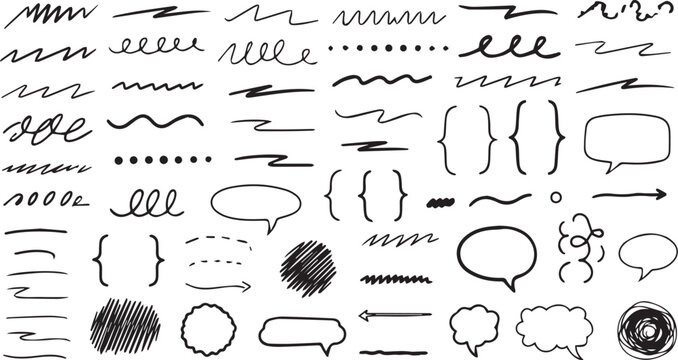 
Hand-Drawn Doodle Elements Collection