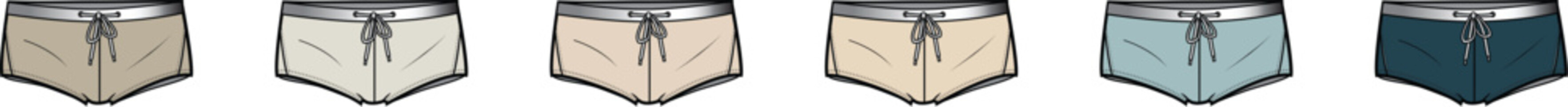 Rowboat color palette - A selection of gradients showcasing boat-like shapes with a focus on hues for design and aesthetics