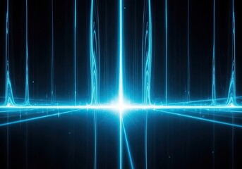 Stunning cyber network with glowing blue lines, perfect for tech companies or futuristic brands wanting a dynamic and modern edge in their marketing