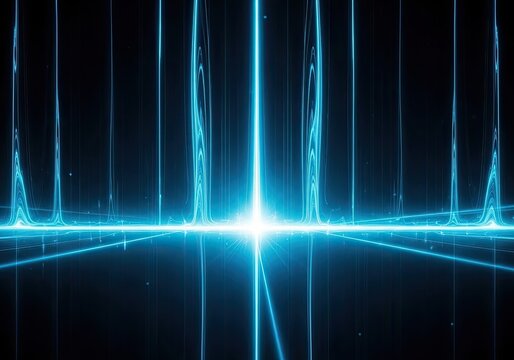 Stunning cyber network with glowing blue lines, perfect for tech companies or futuristic brands wanting a dynamic and modern edge in their marketing