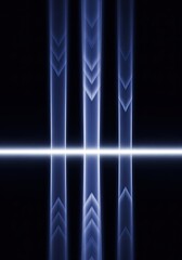 Modern neon light design with geometric shapes perfect for tech backgrounds and futuristic concepts offers a sleek aesthetic for digital projects