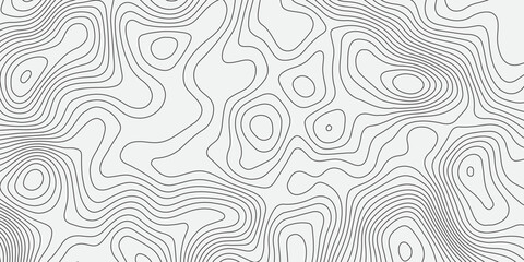 Abstract topographic contour pattern with smooth flowing lines on a clean white background. Minimalist geometric texture suitable for modern design, mapping concepts, wallpapers, and digital graphics.
