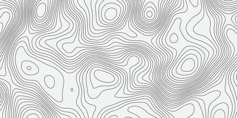 Abstract topographic contour pattern with smooth flowing lines on a clean white background. Minimalist geometric texture suitable for modern design, mapping concepts, wallpapers, and digital graphics.