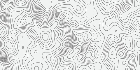 Abstract topographic contour pattern with smooth flowing lines on a clean white background. Minimalist geometric texture suitable for modern design, mapping concepts, wallpapers, and digital graphics.
