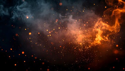 Intense Glowing Sparks Texture