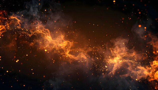 Intense Glowing Sparks Texture