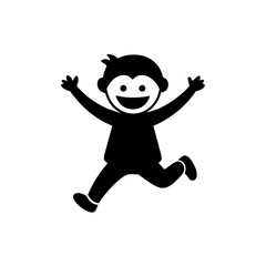 happy jumping man