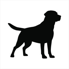 Large Standing Labrador Retriever Silhouette