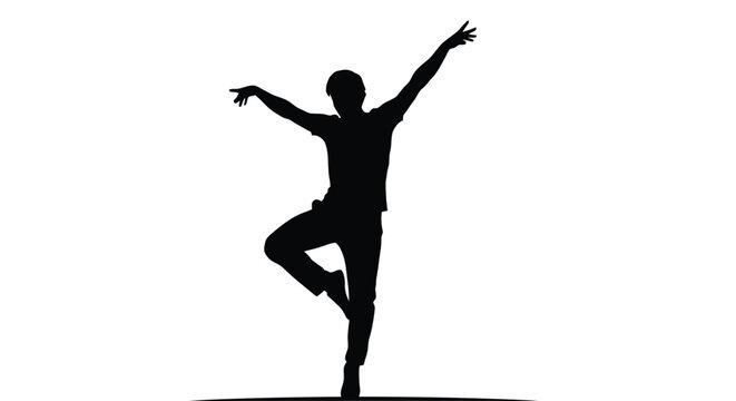 Abstract geometric silhouette design with vibrant color accents and helvetica courier typography