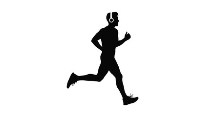 Dynamic abstract geometric shapes with bold lines and contrasting colors silhouette