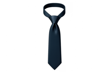 Black necktie preparing for formal business event