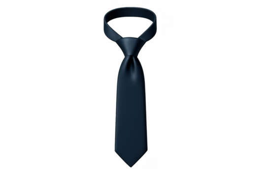 Black necktie preparing for formal business event