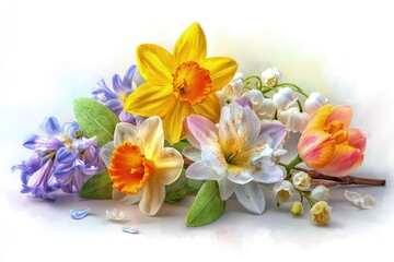 Colorful Spring Floral Arrangement