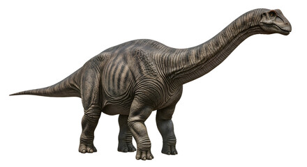 Fototapeta premium Brontosaurus dinosaur a long-necked sauropod from the Jurassic period isolated on white background