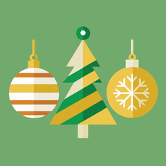 “Blue Christmas Pine Tree with Lights Vector Illustration”