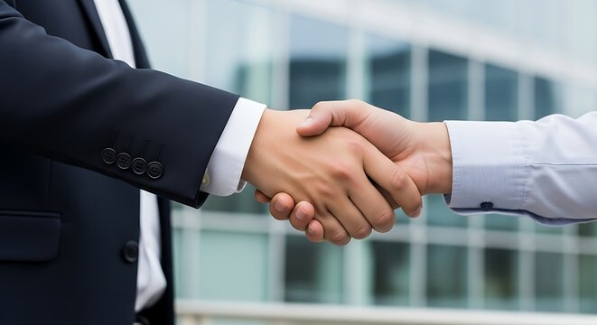Business handshake symbolizes partnership and collaboration in a modern corporate environment emphas.jpg