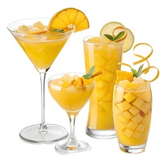 Martini Style Cocktail Glass Filled with Pink Drink