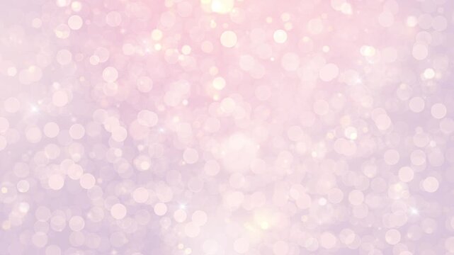 キラキラ　ループ動画　玉ボケ　パーティクル　抽象的　光る　ファンタジー　おしゃれ　Sparkling pink and silver glitter background.Abstract bokeh light.Valentine's Day, Christmas.Loop video.