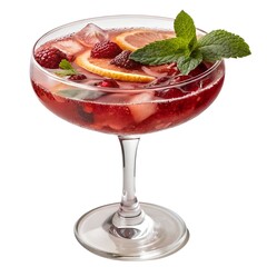 Stylish Cocktail with Lemon Twist Garnish