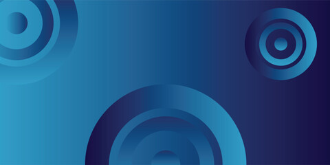 Abstract blue gradient background with three-dimensional concentric circles creating a modern design.